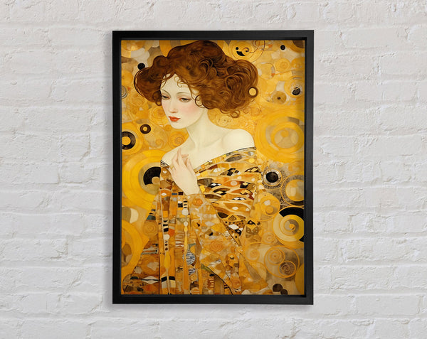 Gustav Klimt Woman Fair Framed Print