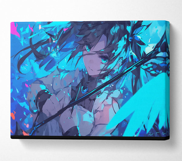  A Canvas Print of Azure Angel'S Gaze Canvas Print