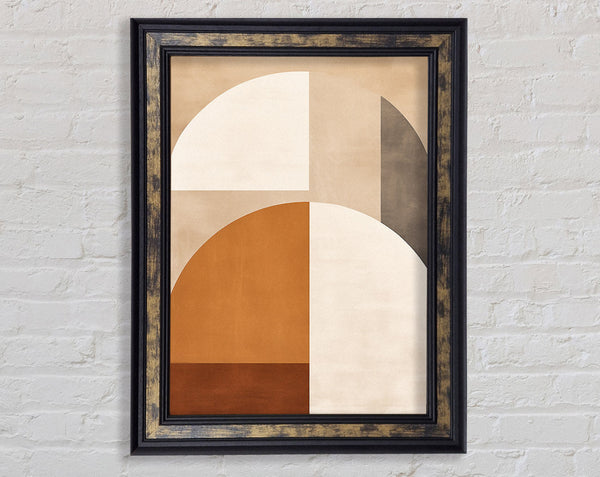 Half Circle Modern Framed Print