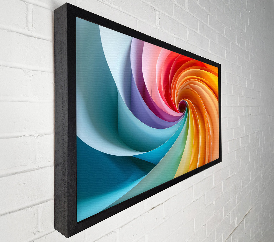  A Canvas Print of Orange Color Vortex Canvas Wall Art