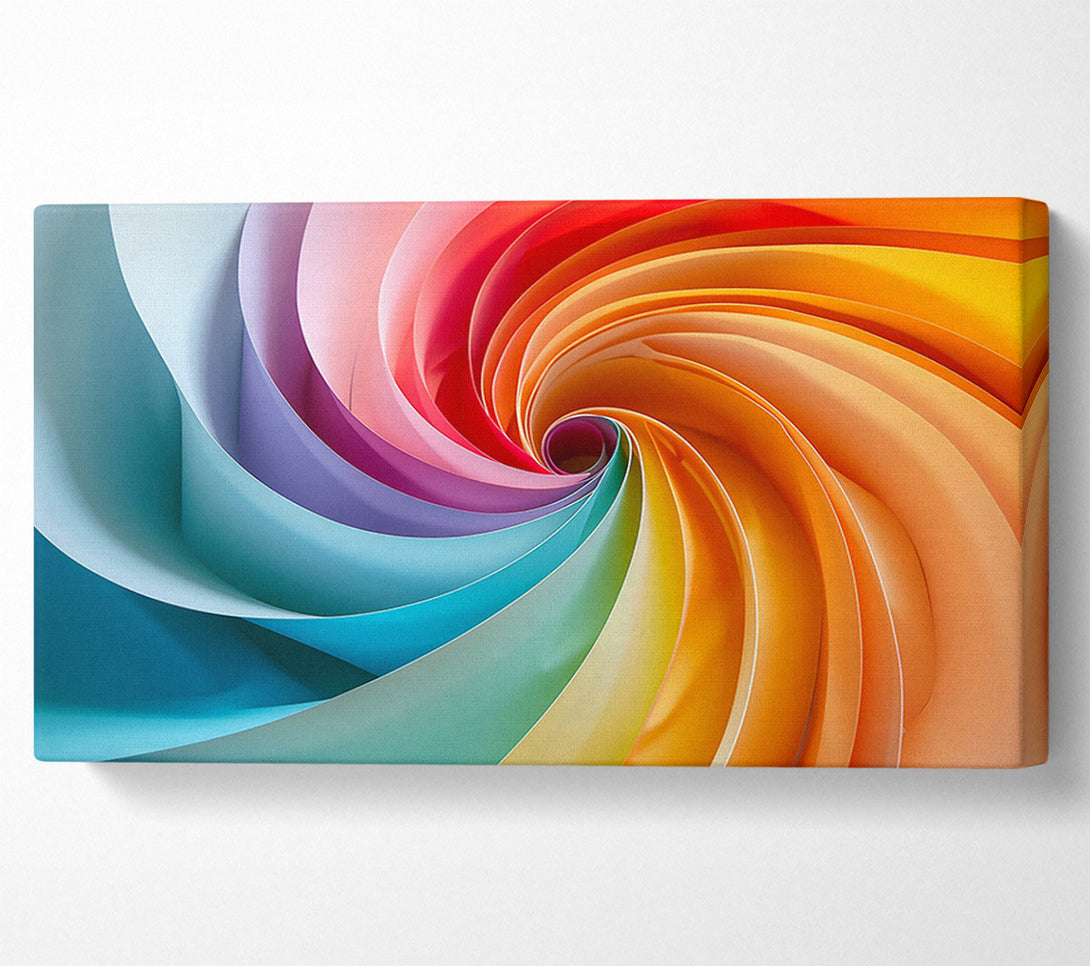  A Canvas Print of Orange Color Vortex Canvas Wall Art