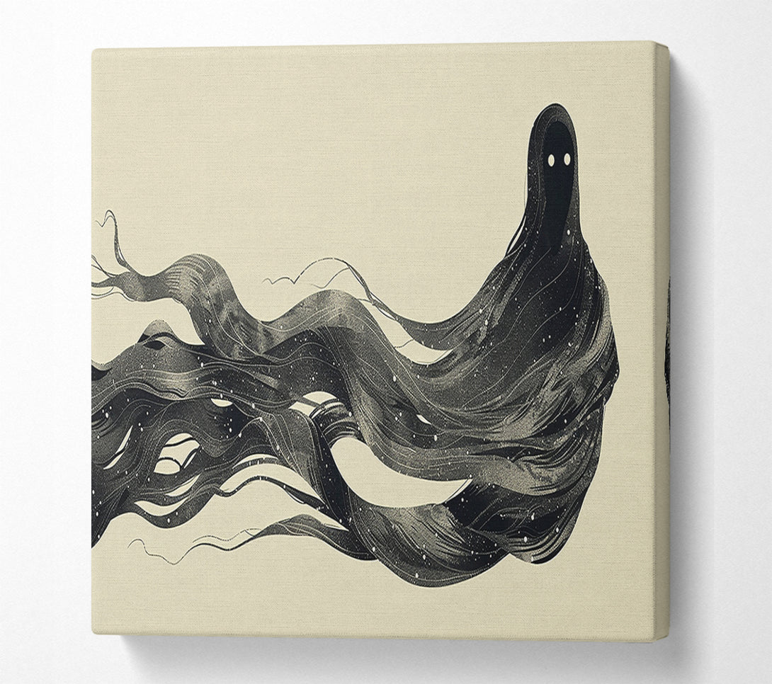  A Canvas Print of Black Cosmic Veils Canvas Wall Art