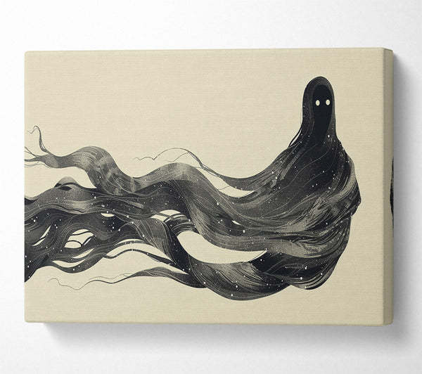  A Canvas Print of Black Cosmic Veils Canvas Wall Art