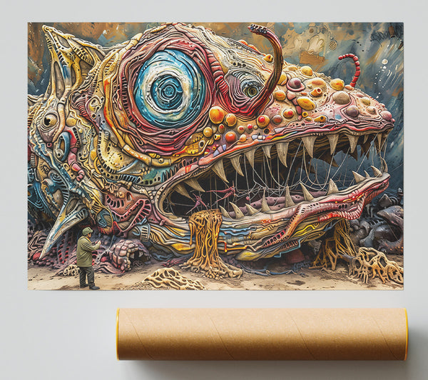 Yellow Fanged Leviathan Print
