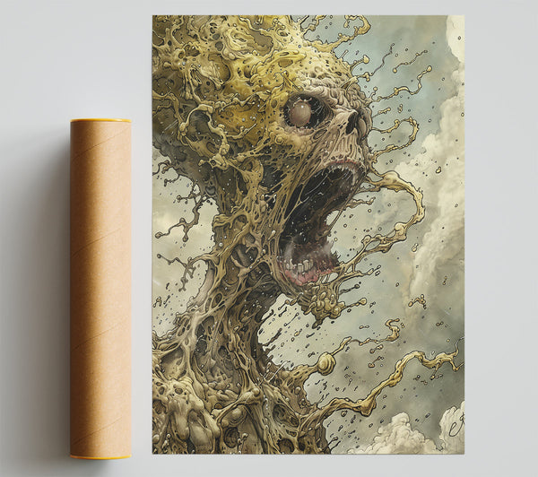 Golden Scream Of The Void. Print
