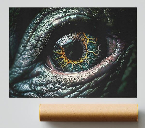 Emerald Eye Of Fear Print