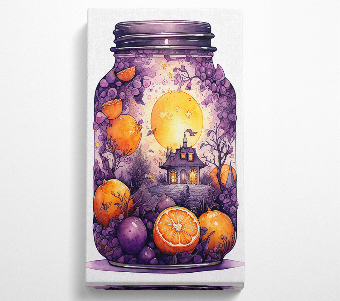  A Canvas Print of Haloween In A Jar Canvas Art