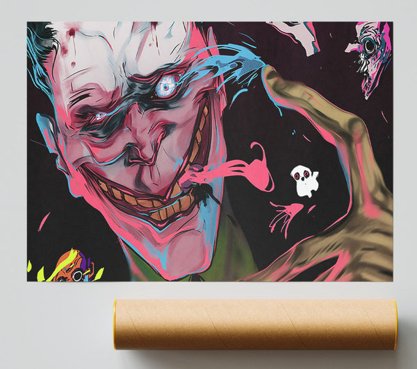 Pink & Blue Nightmare Poster