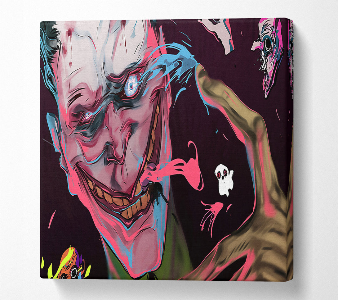  A Canvas Print of Pink & Blue Nightmare Canvas Wall Art