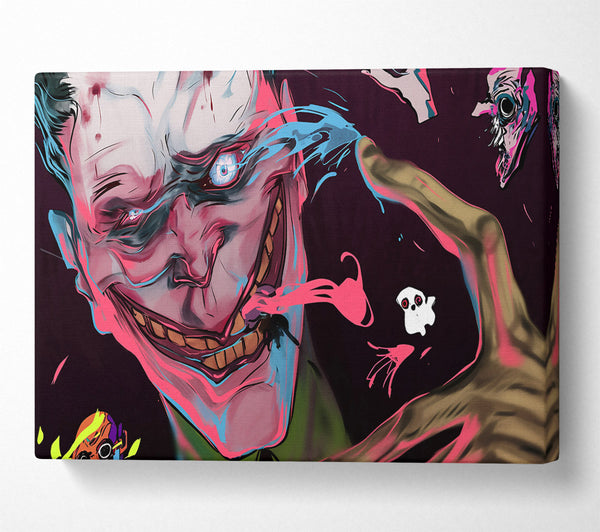  A Canvas Print of Pink & Blue Nightmare Canvas Wall Art