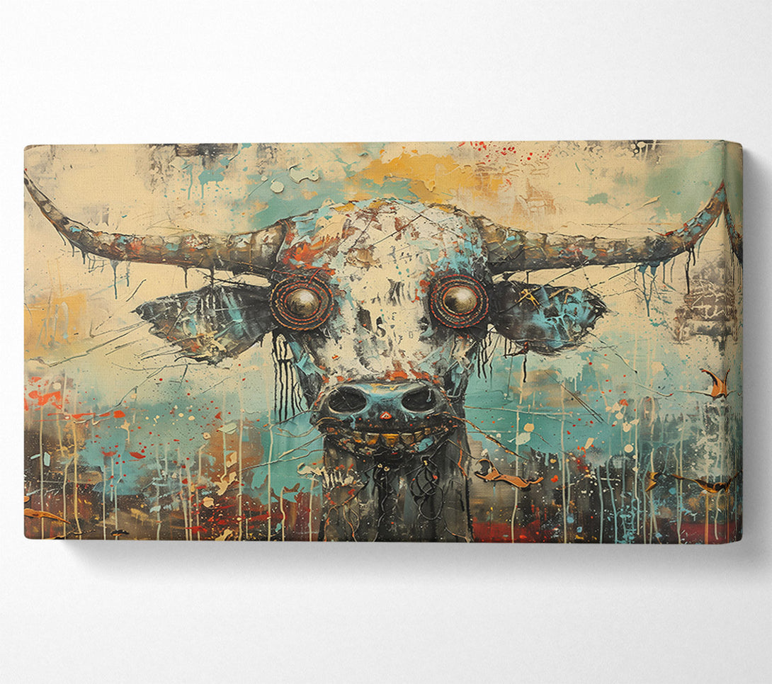  A Canvas Print of Turquoise Bull'S Gaze Canvas Print