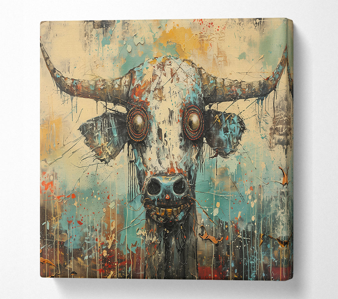  A Canvas Print of Turquoise Bull'S Gaze Canvas Print