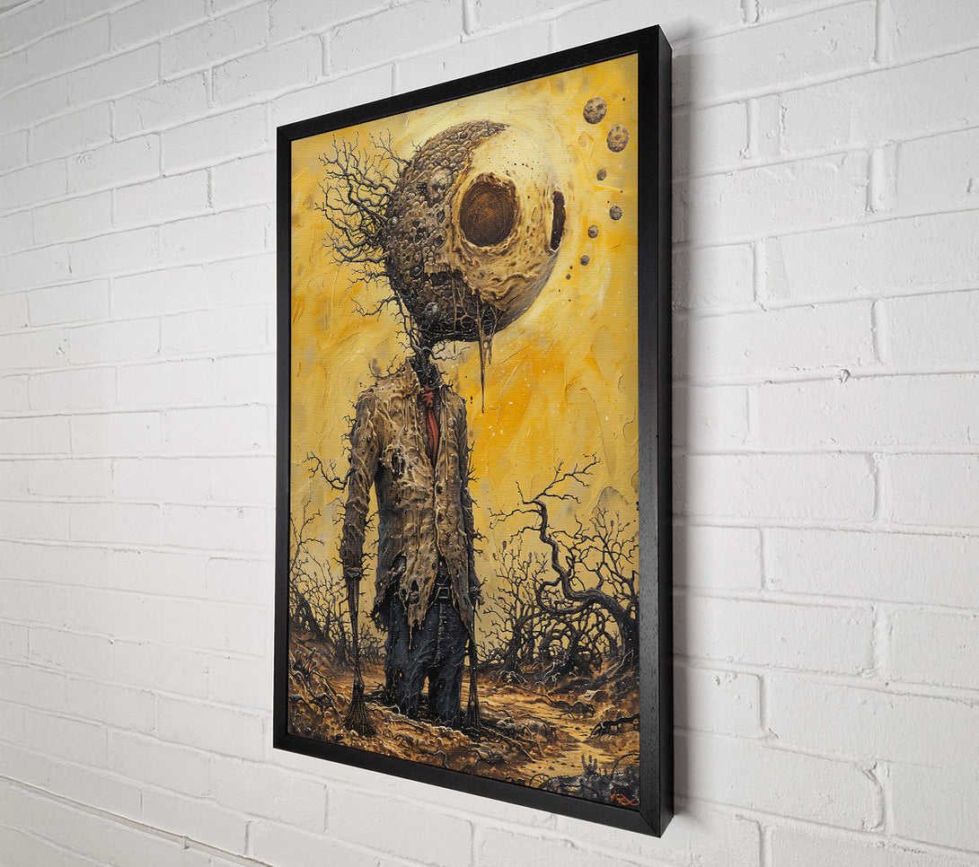  A Canvas Print of Golden Decaying Man Canvas Wall Art