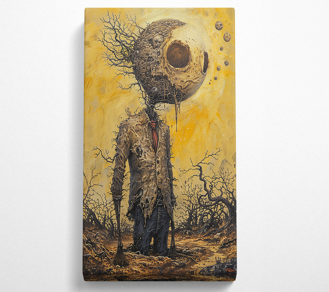  A Canvas Print of Golden Decaying Man Canvas Wall Art