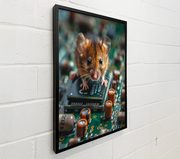 Brown Mouse On Circuitry