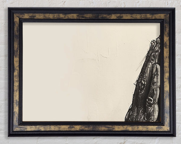 Hands Of Prayer Framed Print