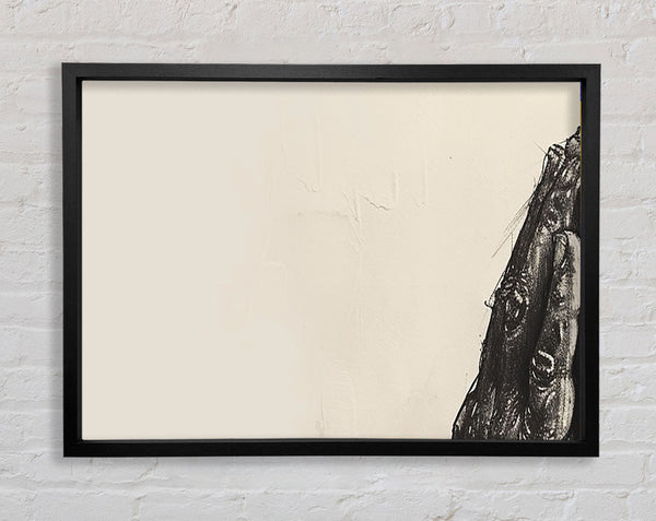 Hands Of Prayer Framed Print