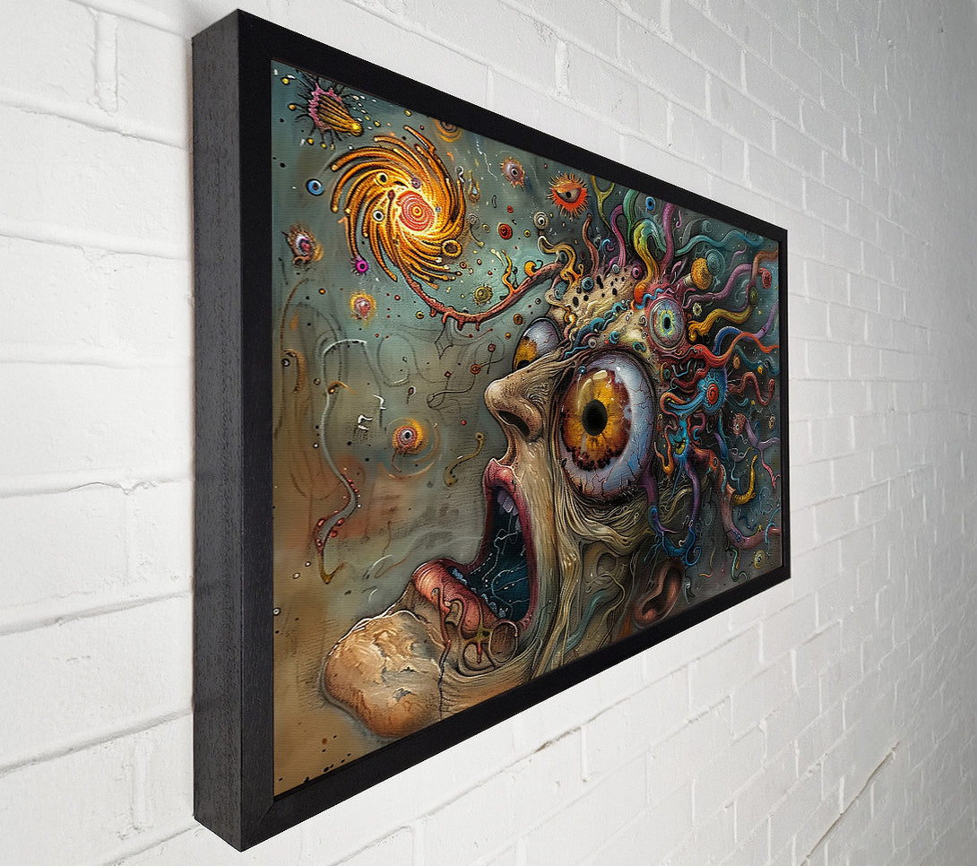  A Canvas Print of Blue And Gold Vortex Canvas Wall Art