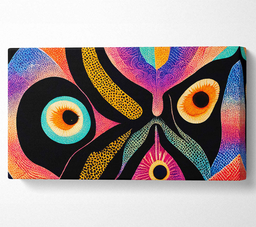  A Canvas Print of Orange Eyes Of The Night Canvas Print
