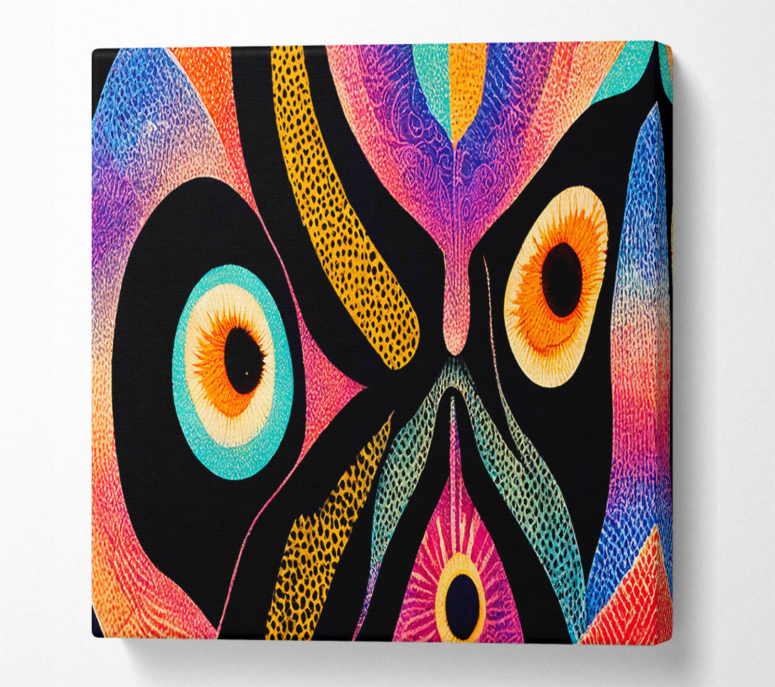  A Canvas Print of Orange Eyes Of The Night Canvas Print