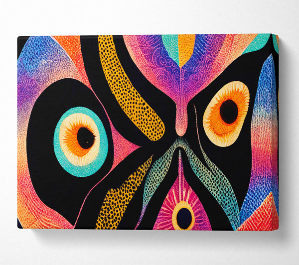  A Canvas Print of Orange Eyes Of The Night Canvas Print