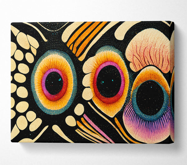  A Canvas Print of Orange Butterfly Eye Canvas Art