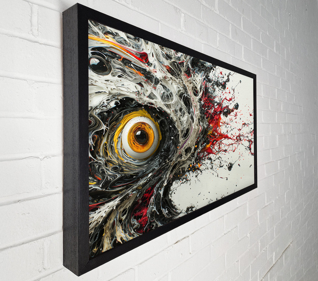  A Canvas Print of Red Swirling Eye Canvas Wall Art