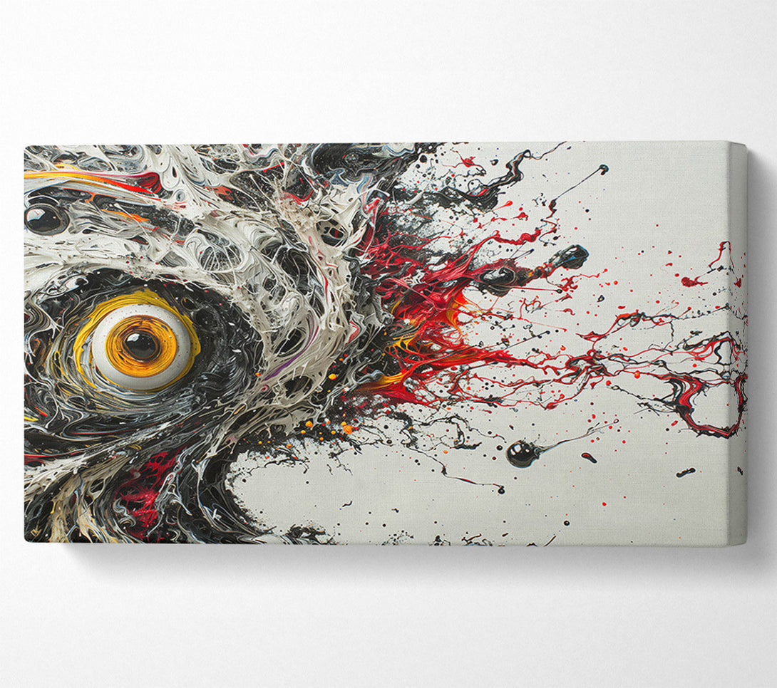  A Canvas Print of Red Swirling Eye Canvas Wall Art