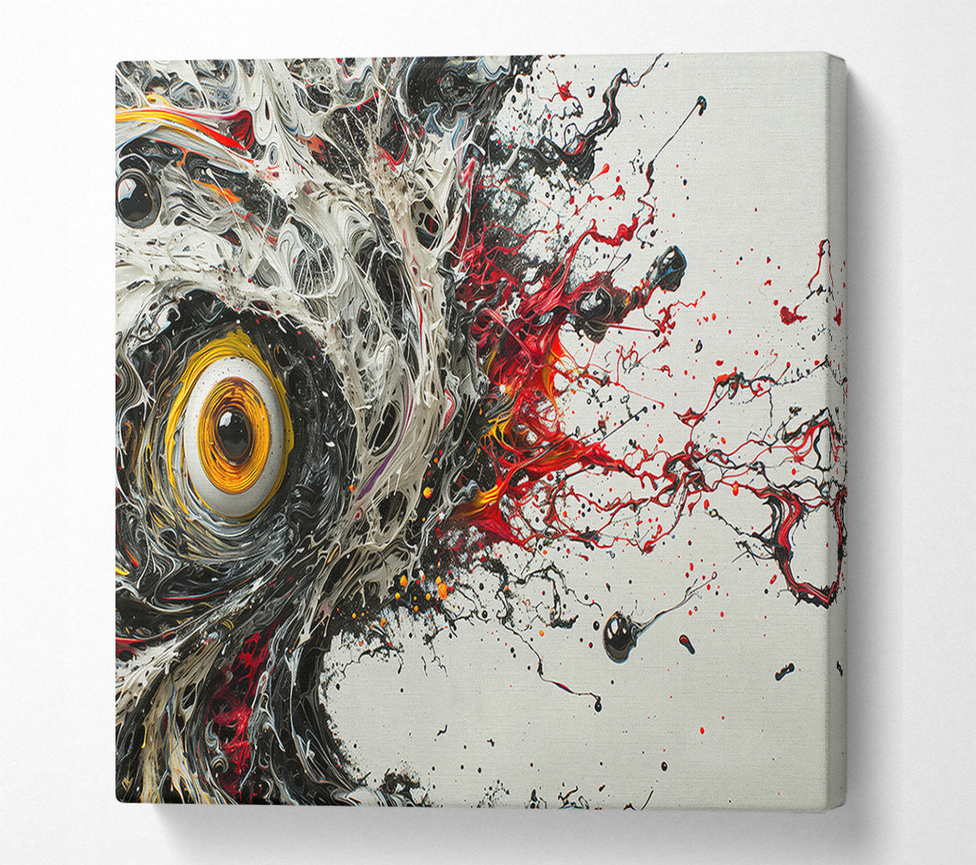  A Canvas Print of Red Swirling Eye Canvas Wall Art