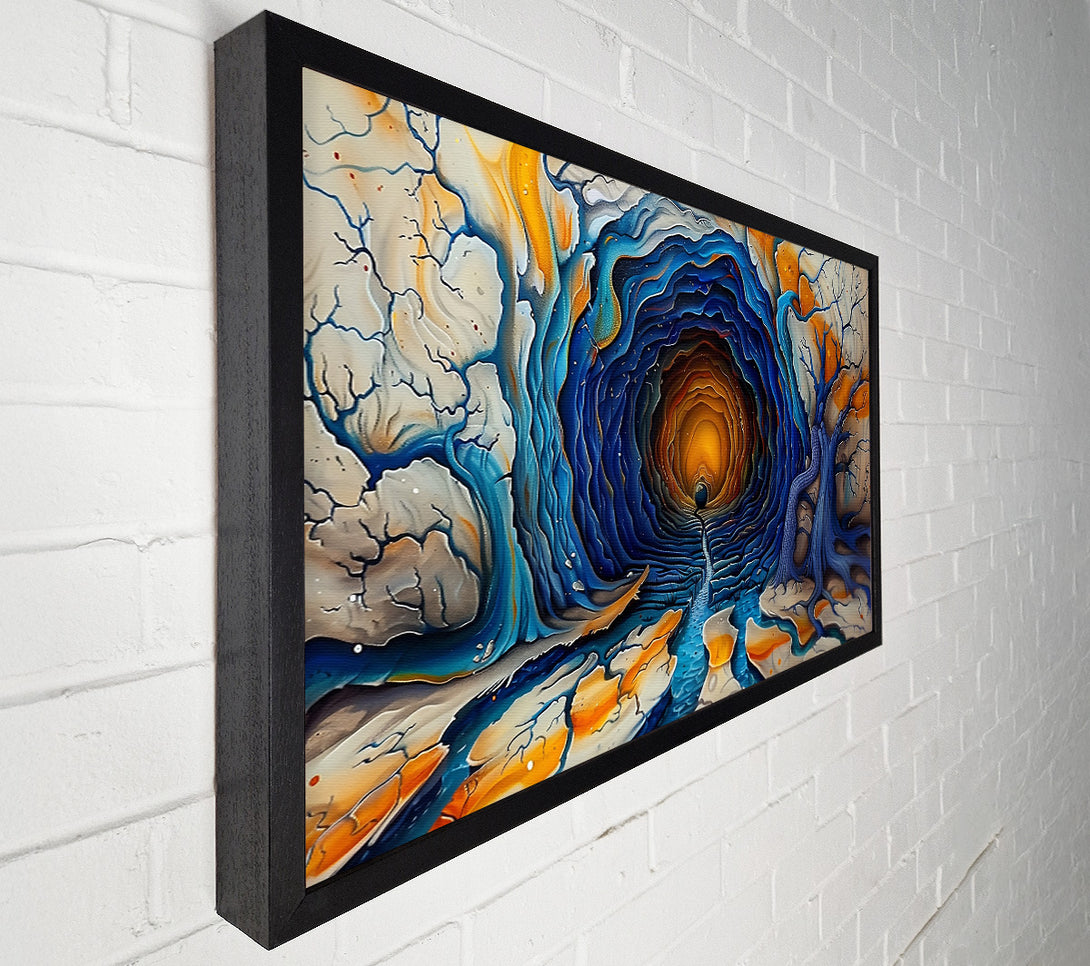  A Canvas Print of Blue Depths Of The Abyss Canvas Art