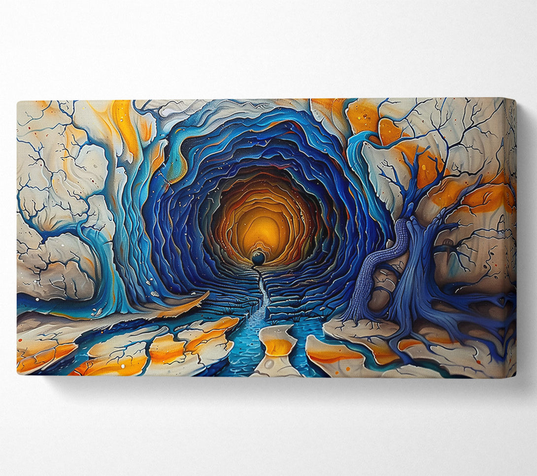  A Canvas Print of Blue Depths Of The Abyss Canvas Art