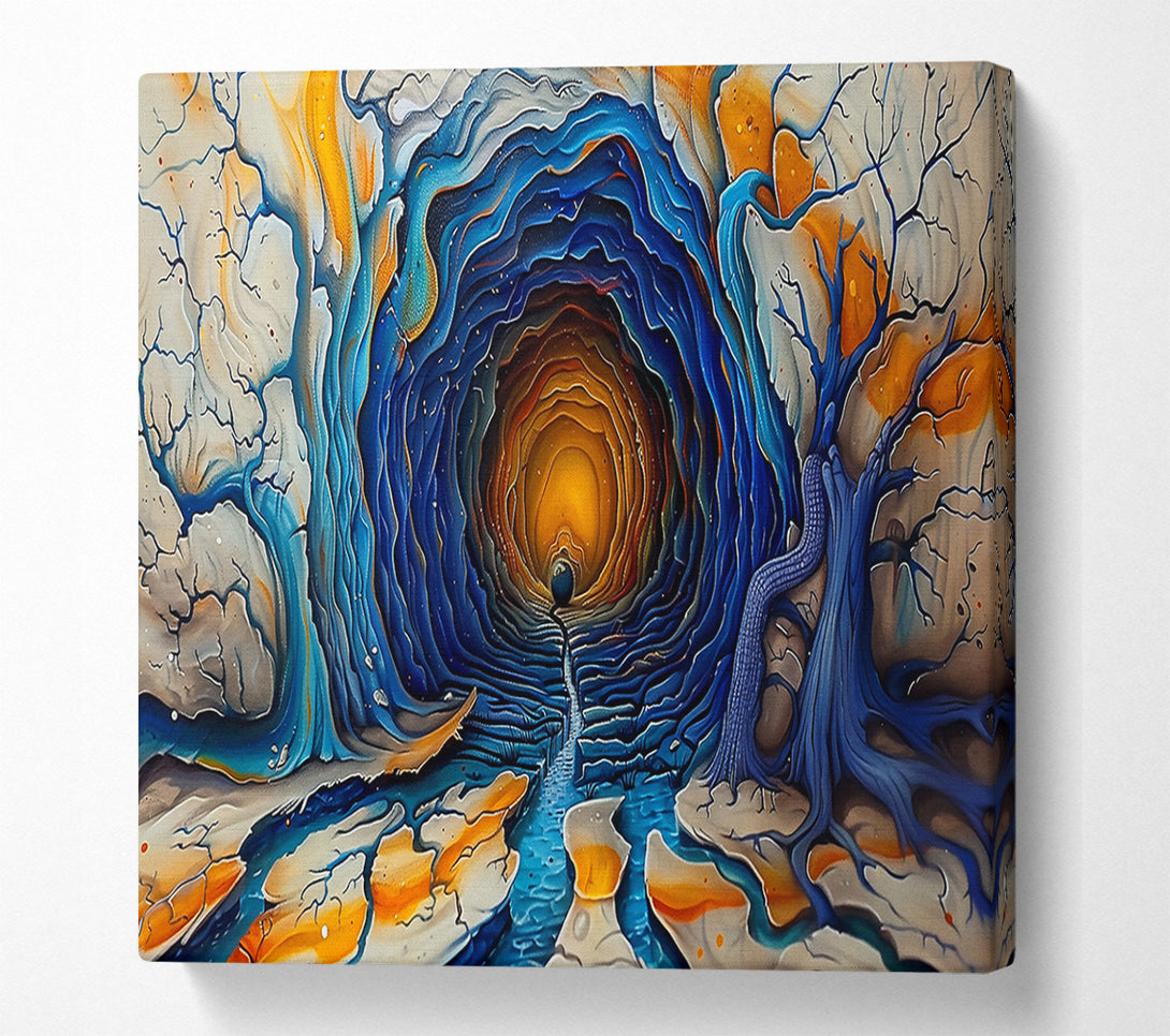  A Canvas Print of Blue Depths Of The Abyss Canvas Art