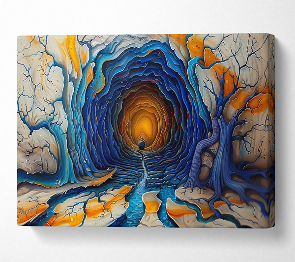  A Canvas Print of Blue Depths Of The Abyss Canvas Art