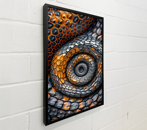 Orange Scaled Spiral