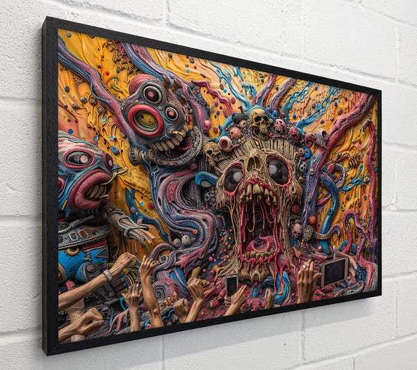 Yellow Screaming Skull