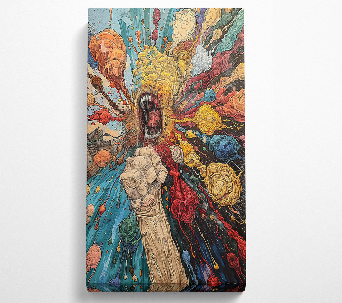  A Canvas Print of The Blue Scream Canvas Art