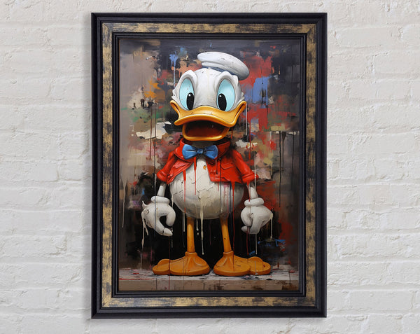 Happy Duck Framed Print