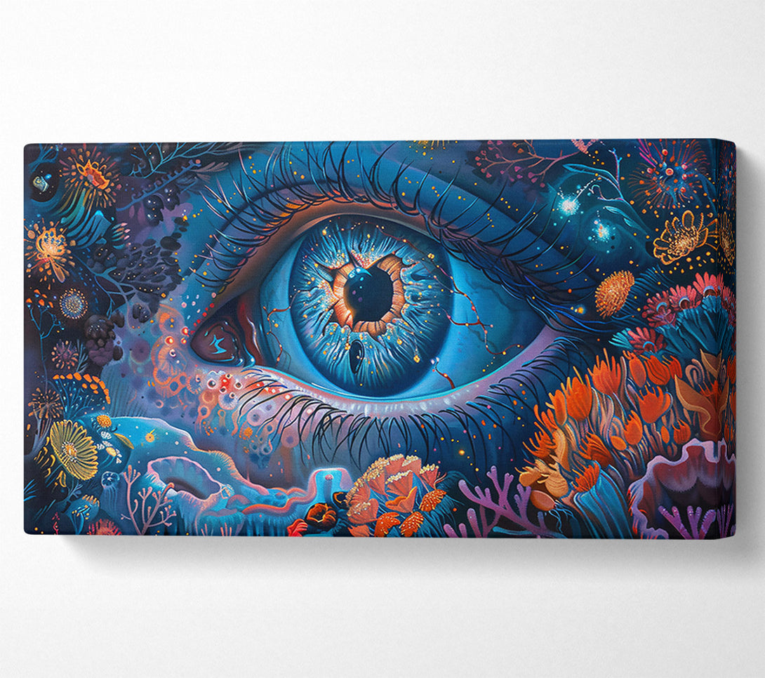  A Canvas Print of Azure Eye Of Dreams Canvas Art