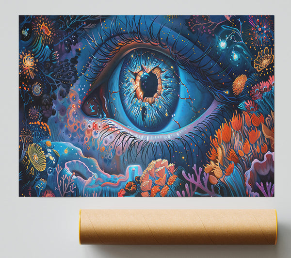 Azure Eye Of Dreams Poster