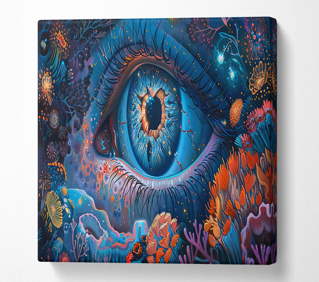  A Canvas Print of Azure Eye Of Dreams Canvas Art