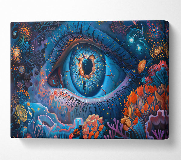  A Canvas Print of Azure Eye Of Dreams Canvas Art