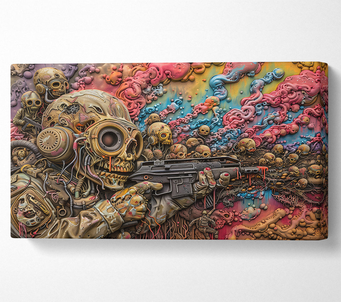  A Canvas Print of Pink Slime Symphony Canvas Print
