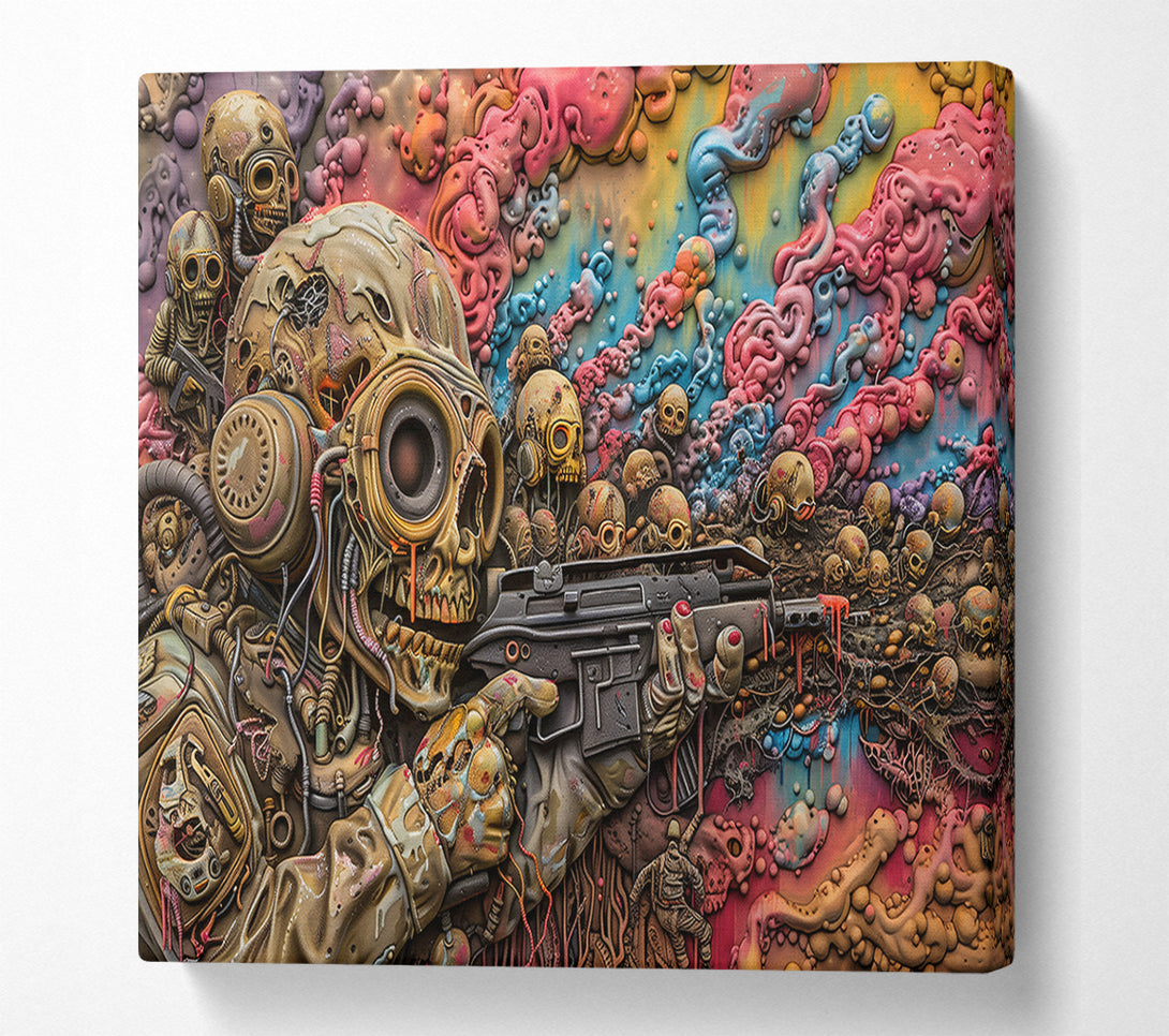  A Canvas Print of Pink Slime Symphony Canvas Print