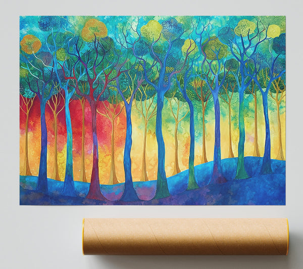 Azure Forest Dream Giclee Print