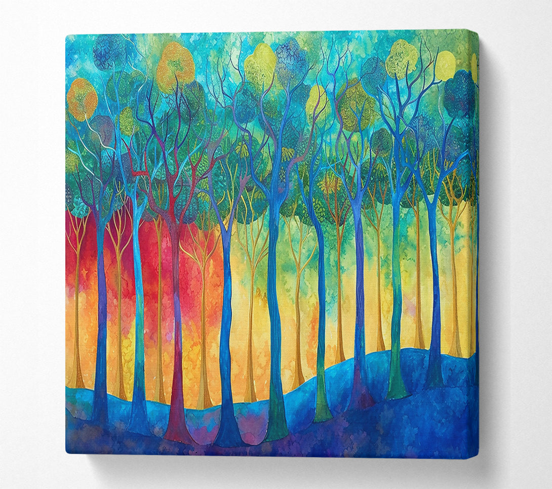  A Canvas Print of Azure Forest Dream Canvas Wall Art