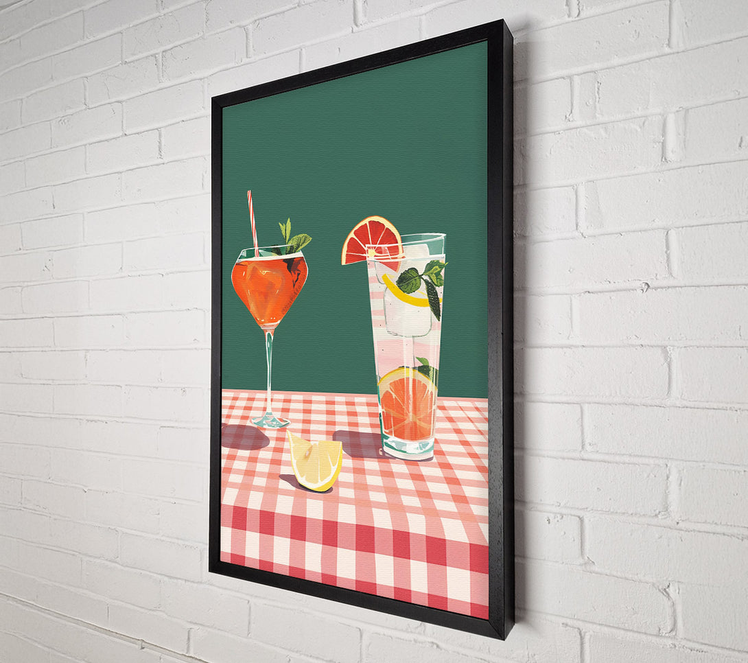  A Canvas Print of Orange Summer Drinks Canvas Art