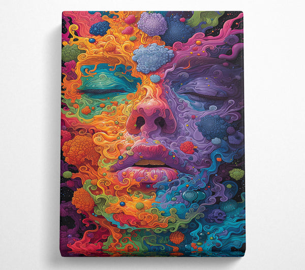  A Canvas Print of Orange Cosmic Dream Canvas Print