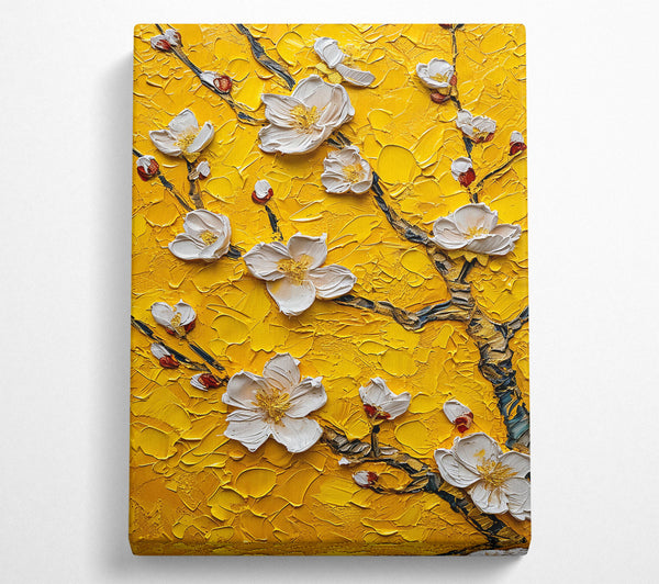  A Canvas Print of Golden Blossom Bloom Canvas Print