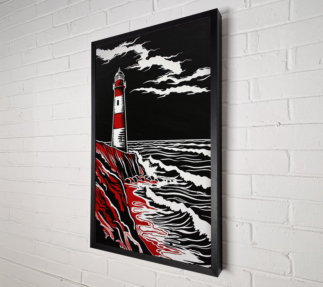  A Canvas Print of Crimson Coast Light Canvas Art