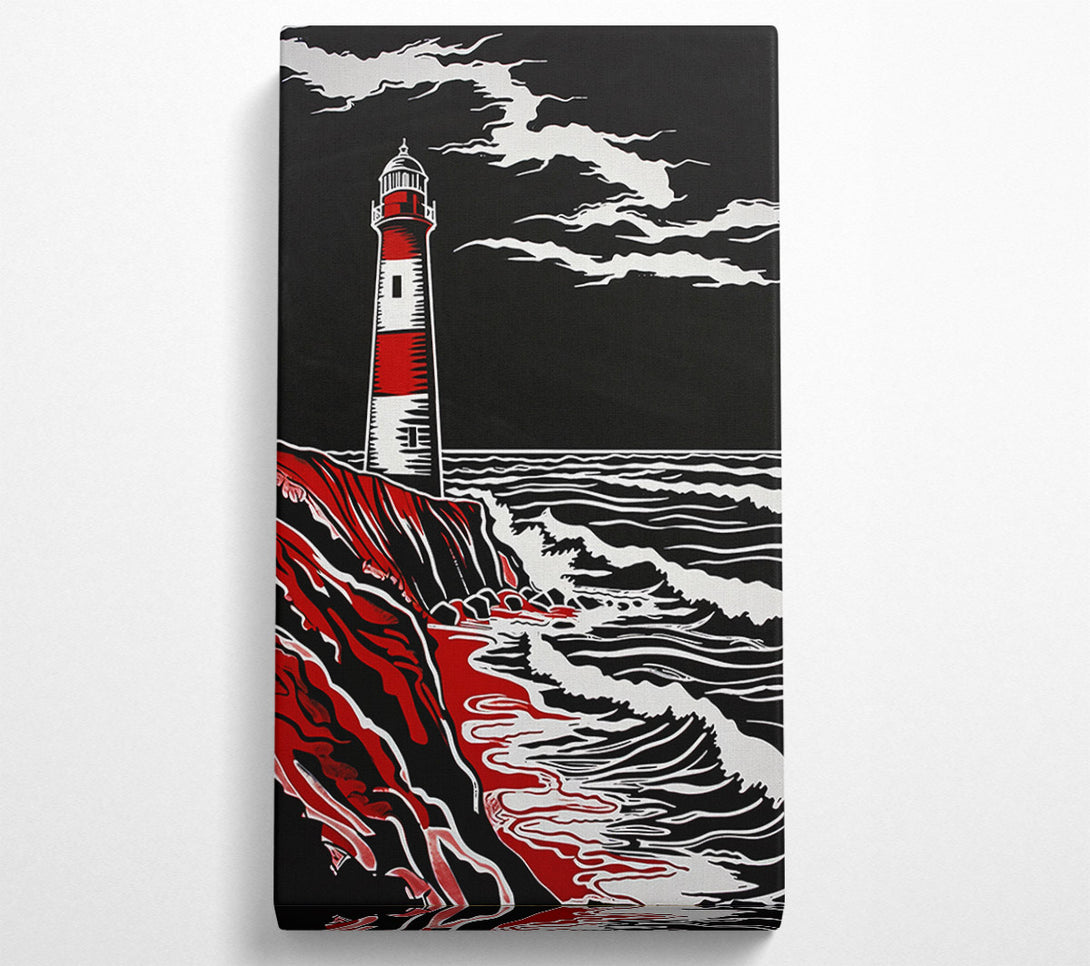  A Canvas Print of Crimson Coast Light Canvas Art